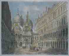 Старинная гравюра 1862 года! Венеция. 